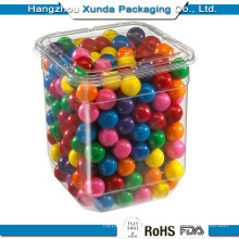 Clear Plastic Container for Sweety with Lid OEM